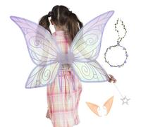 Set di di fata - di farfalla colorate per ragazze accessori cosplay di rilascio | Gioca di ruolo magico accessori per Halloween, Natale, compleanno, matrimonio e feste sul th