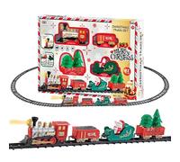 Set di di Natale - Set di elettrico natalizio con suono e , con pista di montaggio con luce sonora, per bambini e bambine, festival e feste, decorazione della casa
