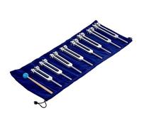 Set Di Diapason Da 8 Pezzi, Regalo For Buddisti Yoga, Insegnante Di Yoga, Guaritore Del Suono, Con Panno E Borsa For La Pulizia Del Martello In Silicone