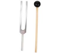 Set di Diapason in Alluminio per Meditazione e Chakra con Martelletto | Set con Panno e Legno, per Chitarra e Tracciamento dei Meridiani, Uso Yoga ed Energia