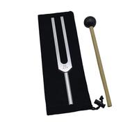 Set di diapason in lega alluminio da meditazione professionale con in argento per la guarigione dei chakra, terapia del suono(417HZ)