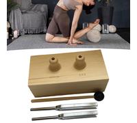 Set di diapason Yogas, strumento sperimentale in legno con cassa di risonanza