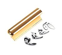 Set di diapositive per chitarra elettrica in metallo con 3 plettri per dita e 1 plettro per pollice per principianti per gli amanti della chitarra Kit di accessori per chitarra elettrica Set di