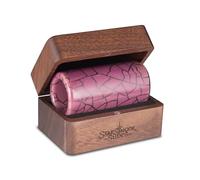 Set di diapositive per chitarra in ceramica rosa cipria - Sofisticato rosa e nero, paga a mano in formato grande