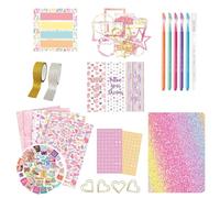 Set di diari per bambini, set di diari creativi, kit fai da te per tutti i giorni, kit per album di ritagli, diario per ragazze, quaderni di scrittura per diario per bambini, diario creato