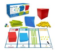 Set Di Dieci Base - Di Conteggio Dei Numeri Manipolativi | Giocattoli Educativi Di Base Per Bambini, Cubi Matematici Per L'apprendimento In Età Prescolare, Per Insegnare Concetti