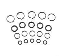 Set di dieci chiavi pneumatiche con O-Ring, progettati per l'uso con dimensioni standard