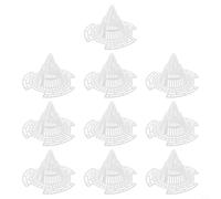 Set di dieci cuscinetti a rete a cono resistenti agli strappi, progettati per mantenere il terreno in posizione migliorando lo spazio respiratorio intorno alle radici (grandi)