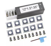 Set di dieci inserti in carburo ad alta resistenza dimensioni 12x12x1 5 mm per l