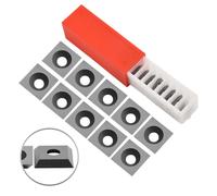 Set di dieci inserti lama quadrata in carburo design elegante per lavori di prec