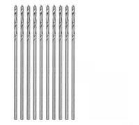 Set di dieci punte elicoidali HSS ad alte prestazioni con diametro di 1 0 mm