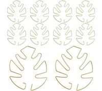 Set di dieci supporti per piante da appendere in ferro per montaggio a parete, progettati per piante rampicanti e stabilità da giardino interno (oro)