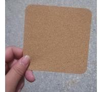 Set di dieci tappetini quadrati in sughero naturale per tutte le vostre esigenze di artigianato nel comfort della vostra casa