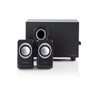 Set di diffusori a 2.1 canali Nedis CSPR10021BK 16 W PC Black - Nouvo