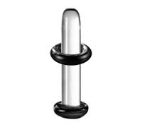 Set di dilatatori per orecchie in vetro, dilatatori da 0,2 cm, con design liscio, gioielli per il corpo robusti, accessori minimali per le orecchie per festival musicali