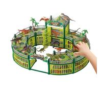Set di Dinosauri 215 Pezzi Giochi Divertente con Base per Battaglia | Dino Giocattolo di Battaglia Per Ragazzi E Ragazze Casa Asilo Scuola 'Infanzia Soggiorno