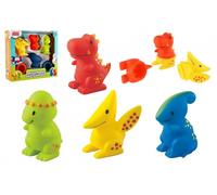 Set di dinosauri spruzzini componibili per il bagnetto LITTLE HERO MIX 'N MATCH