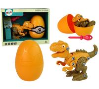 Set di dinosauro T-Rex con uovo fai-da-te arancione