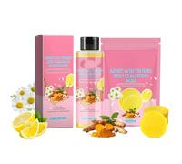 Set Di Dischetti Detergenti All'Acido Cogico Alla Curcuma, Dischetti Per Il Viso All'Acido Cogico E Alla Curcuma Per La Pulizia Del Viso Che Rimuovono L'Eccesso Di Esfoliazione (Rosso, Medio)