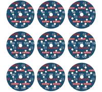 Set Di Dischi Abrasivi Bosch EXPERT O780, 125 Mm, G80, G120, G180, 9 Pezzi.