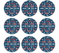 Set Di Dischi Abrasivi Bosch EXPERT O780, 150 Mm, G80, G120, G180, 9 Pezzi.