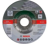 Set di dischi da taglio Bosch con profilo angolato per pietra 115mm 5 pz