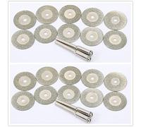 Set di dischi da taglio diamantati da 12/24 pezzi con albero pergolato for la creazione e l'artigianato di gioielli(24pcs Set)