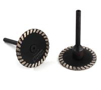 Set di dischi da taglio diamantati in 3 pezzi da 30-50 mm, lama for incisione con gambo da 6 mm for piastrelle, marmo, cemento, ceramica, uso bagnato/secco(50mm-2Pcs)