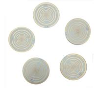Set di dischi energetici polarizzati per alleviare il dolore naturale, ciondolo per mal di testa e dolori muscolari, teoria dei cinque elementi, 10 cm (bianco)