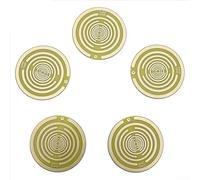 Set di dischi energetici polarizzati per sollievo naturale dal dolore e benessere, oscillatori multi-onda per mal di testa e dolori muscolari, guscio in ABS con tracce in rame, 10 cm (giallo)
