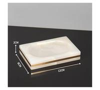 Set Di Dispenser Di Sapone Per Il Bagno Accessori for il bagno in marmo bianco naturale di lusso, dispenser di sapone dorato, porta spazzolino, portasapone, vassoio for il bagno Set Completo Di Access