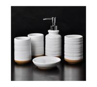 Set di dispenser per il bagno Accessorio for tazza portaspazzolino da bagno, 5 pezzi, portaoggetti Arredamento moderno