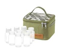 Set di dispenser per spezie da campeggio, portatile, per sale e pepe, con borsa per campeggio, viaggi, picnic