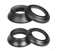 Set di distanziali per cuffie in fibra di carbonio, rondelle coniche per ciclisti, con 28 forcelle da 6 mm (8 mm opaco)