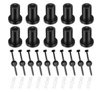 Set di distanziali per porte scorrevoli da fienile, 10 pezzi, include ancoraggi da parete, viti, bulloni per collegamento a binario e stabilità, set di distanziali da parete