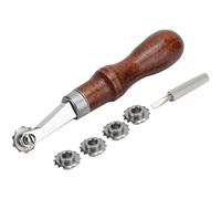Set di distanziatori in pelle per punto overstitch spaziatura sopra il punto di marcatura ruote fai da te in pelle perforatrice strumento ruota distanziatore cucito sistema di goffratura set