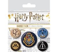 Set di distintivi Harry Potter Hogwarts