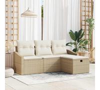 Set di divani 4 pz polyrattan