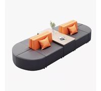 Set di divani for area d'attesa di livello commerciale, struttura robusta e morbidi cuscini, rivestimento facile da pulire for ospedale, hall di banca, aeroporto, salone(A)