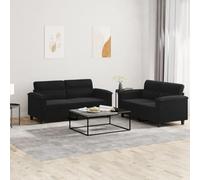 Set di divani in microfibra durevole con struttura robusta, comoda esperienza di seduta per soggiorno, angolo lettura e relax, resistente e facile da pulire.