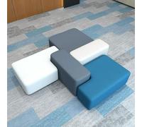 Set di divani modulari in tessuto - Sedute creative for il tempo libero dalla forma unica for hall, area lounge o zona d'attesa degli ospiti - Costruzione durevole e tessuto resistente alle macchie(D)