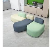 Set di divani modulari in tessuto - Sedute creative for il tempo libero dalla forma unica for hall, area lounge o zona d'attesa degli ospiti - Costruzione durevole e tessuto resistente alle macchie(B)