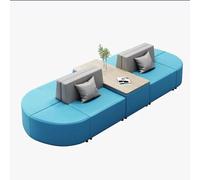 Set di divani modulari per reception, mobili moderni da ufficio con tavolino e tavolini per banche, cliniche e centri di formazione