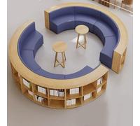 Set Di Divani Modulari Portaoggetti In Pelle Divano Componibile Spugna Ad Alta Densità In PU Ignifuga For Biblioteca Scolastica, Asilo Nido, Angolo Lettura, Area Attesa, Centro Formazione(3m/4)