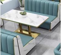 Set di divani per bar, tavolo da pranzo e sedie, combinazione per pasticceria e bar