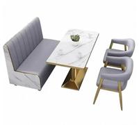 Set di divani per bar, tavolo da pranzo e sedie, combinazione per pasticceria e bar