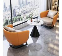 Set di divano e tavolino da caffè di lusso leggero, semplice sedia singola per balcone, ufficio, reception, tempo libero, riunioni e negoziazione degli ospiti, combinazione di mobili per la casa