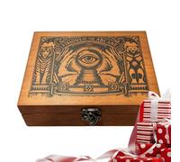 Set Di Divinatori Con Scatola Da Tavolo Portatile A Motivi Geometrici | Oracolo Rituali Con Tarocchi Per Rituali Spirituali, Riunioni Familiari, Feste Tra E Celebrazioni Festose