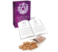 Set Di Divinazione In Legno Con Rune Per Streghe E Guida Inglese Lo Scarabeo
