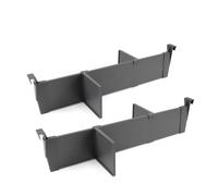 Set di Divisori Casseti Vertex-Concept L600 Grigio Antracite Alluminio e Tecnoplastica Emuca